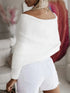 'Laurel' Long Sleeve Cropped Knit Top - Celes Fashion